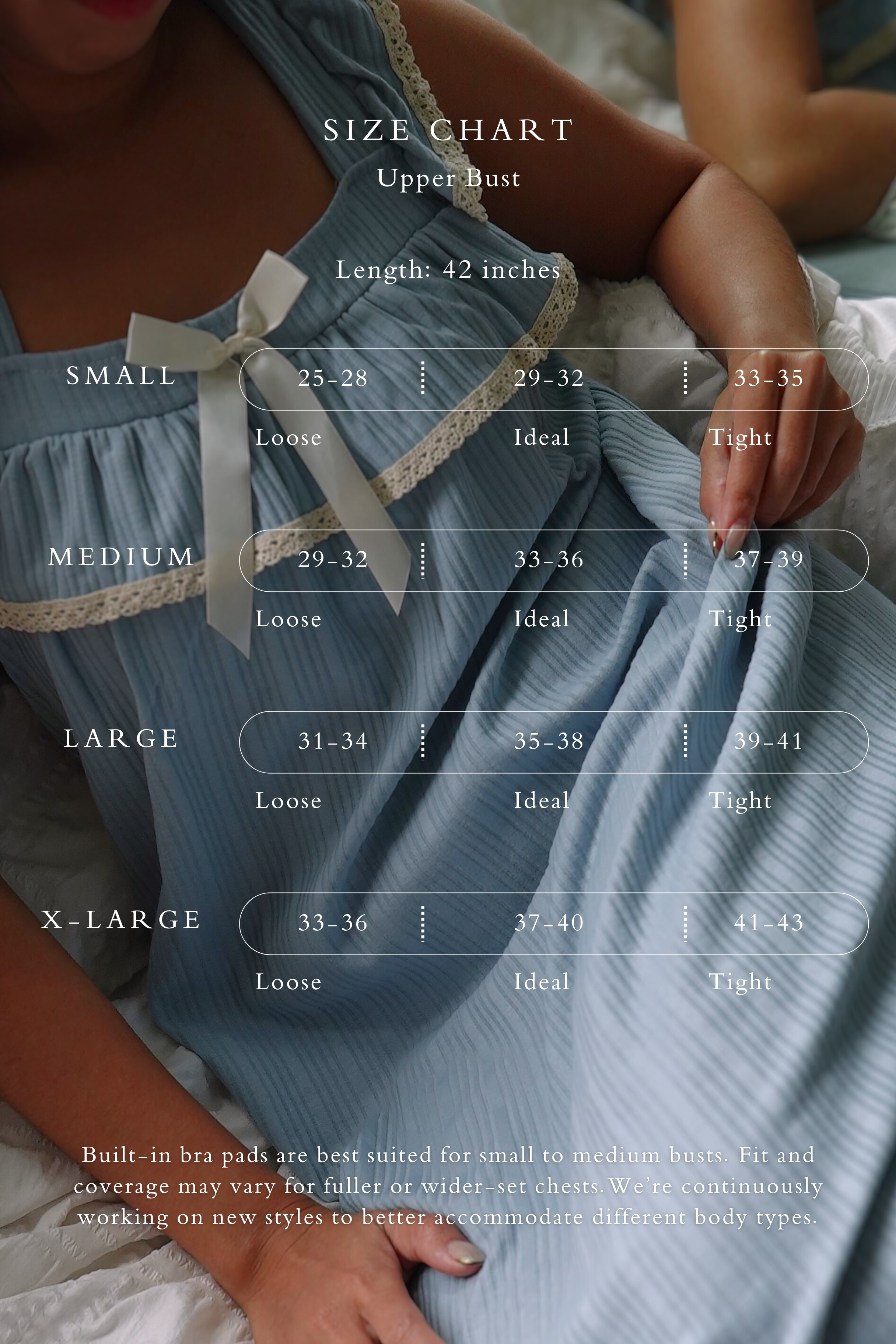 Neptune in Ice Blue | Sleepwear Dress with Built-in Bra Pads